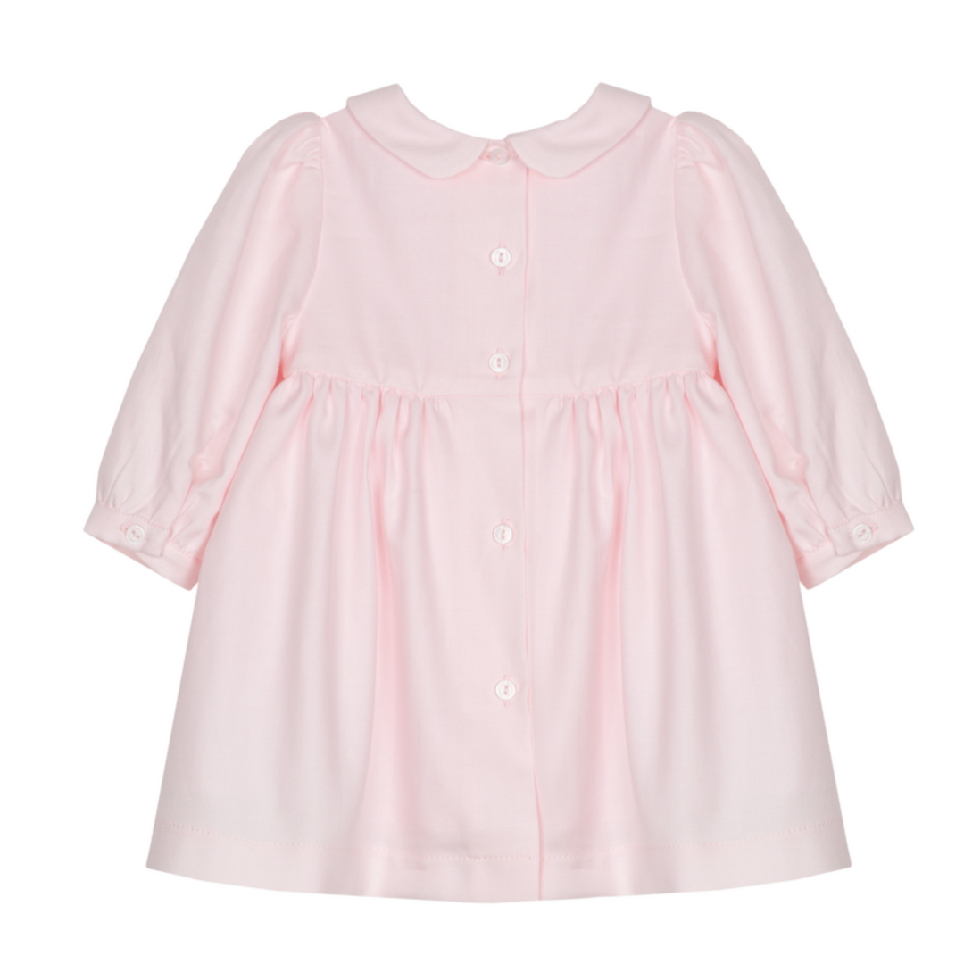 Jurk bloem borduursel (Lichtroze) - Patachou