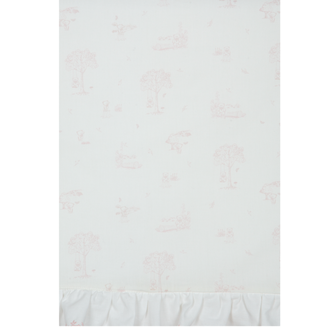 Deken velours Toile de jouy (Lichtroze) - Patachou