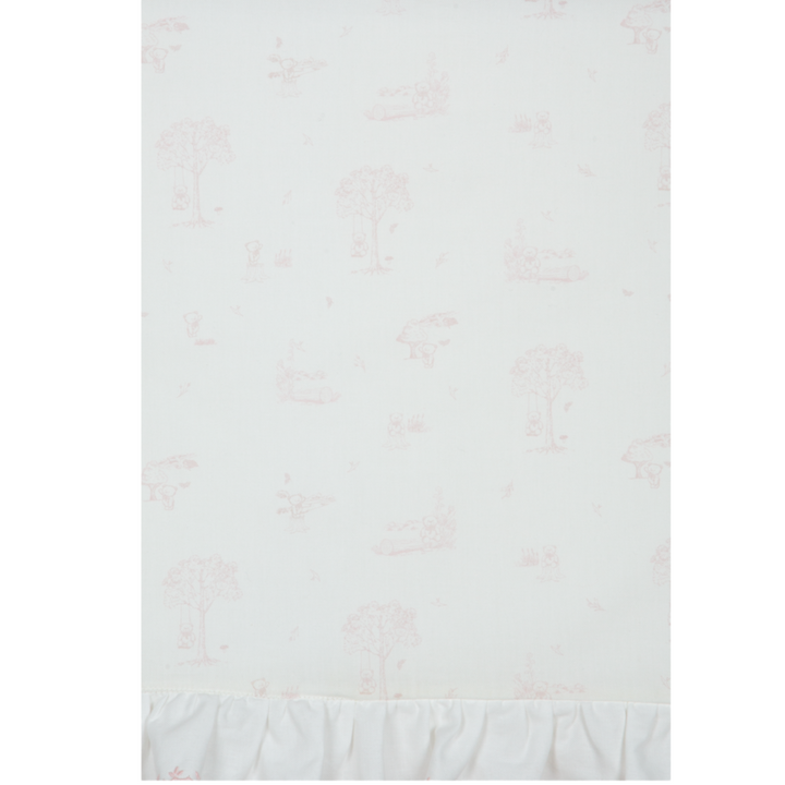 Deken velours Toile de jouy (Lichtroze) - Patachou