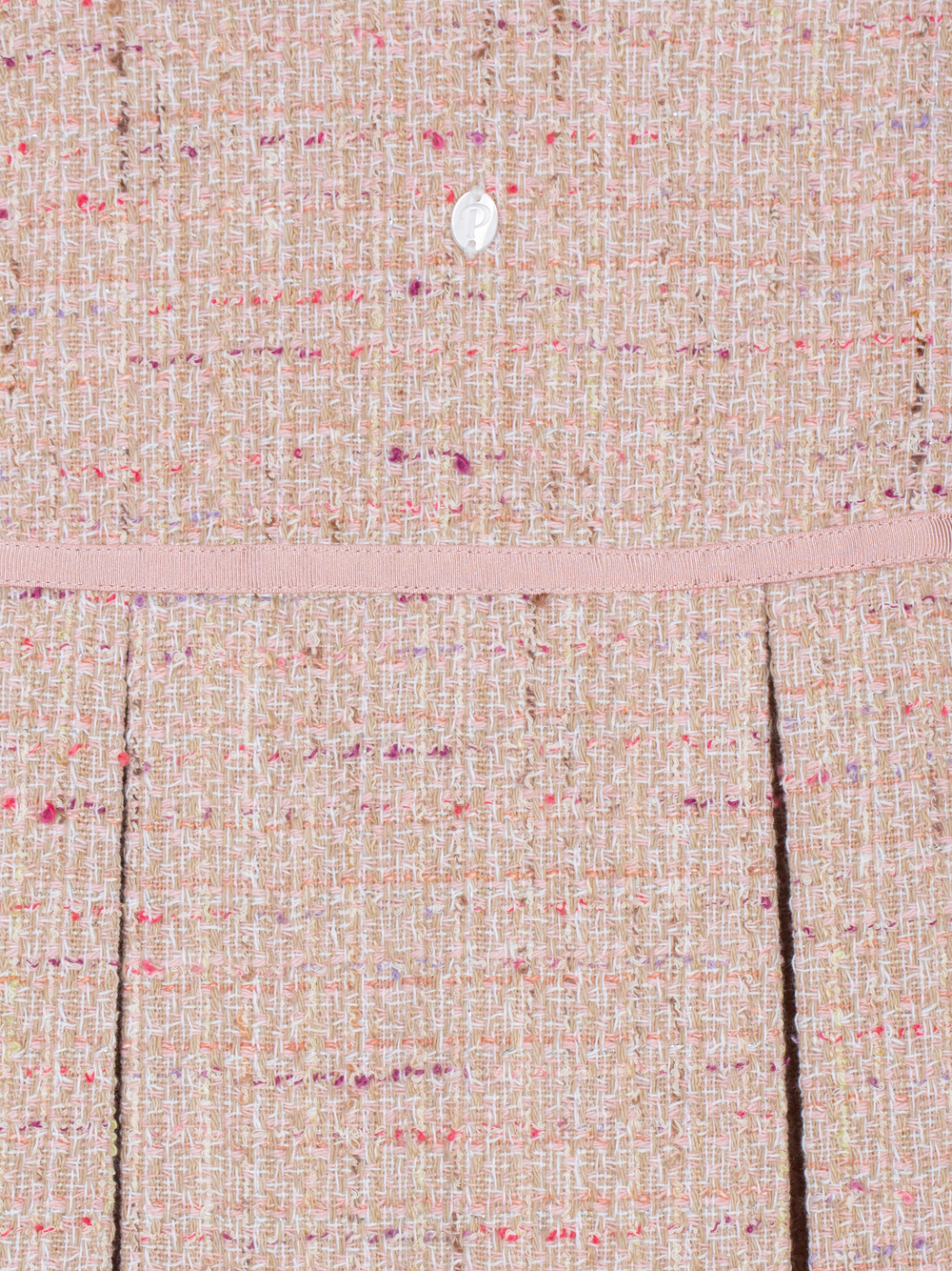 Set : 2- Delig tweed jurk + top (Pale Pink) - Patachou