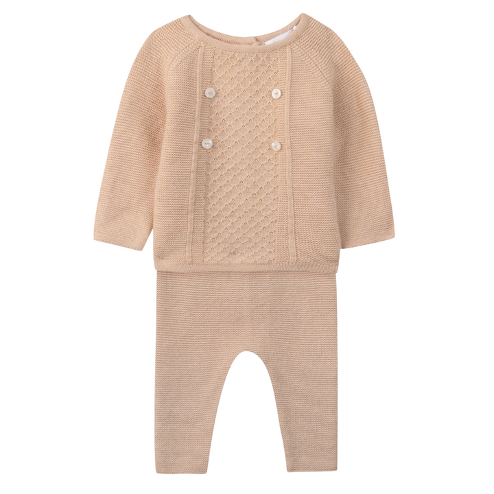 Babypakje 2-Delig gebreid (dune) - Tartine et Chocolat