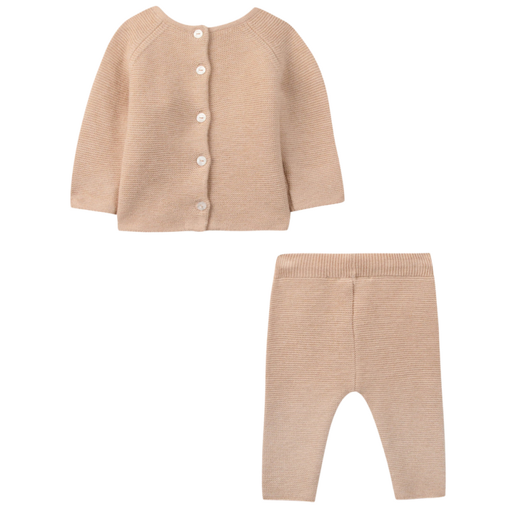 Babypakje 2-Delig gebreid (dune) - Tartine et Chocolat