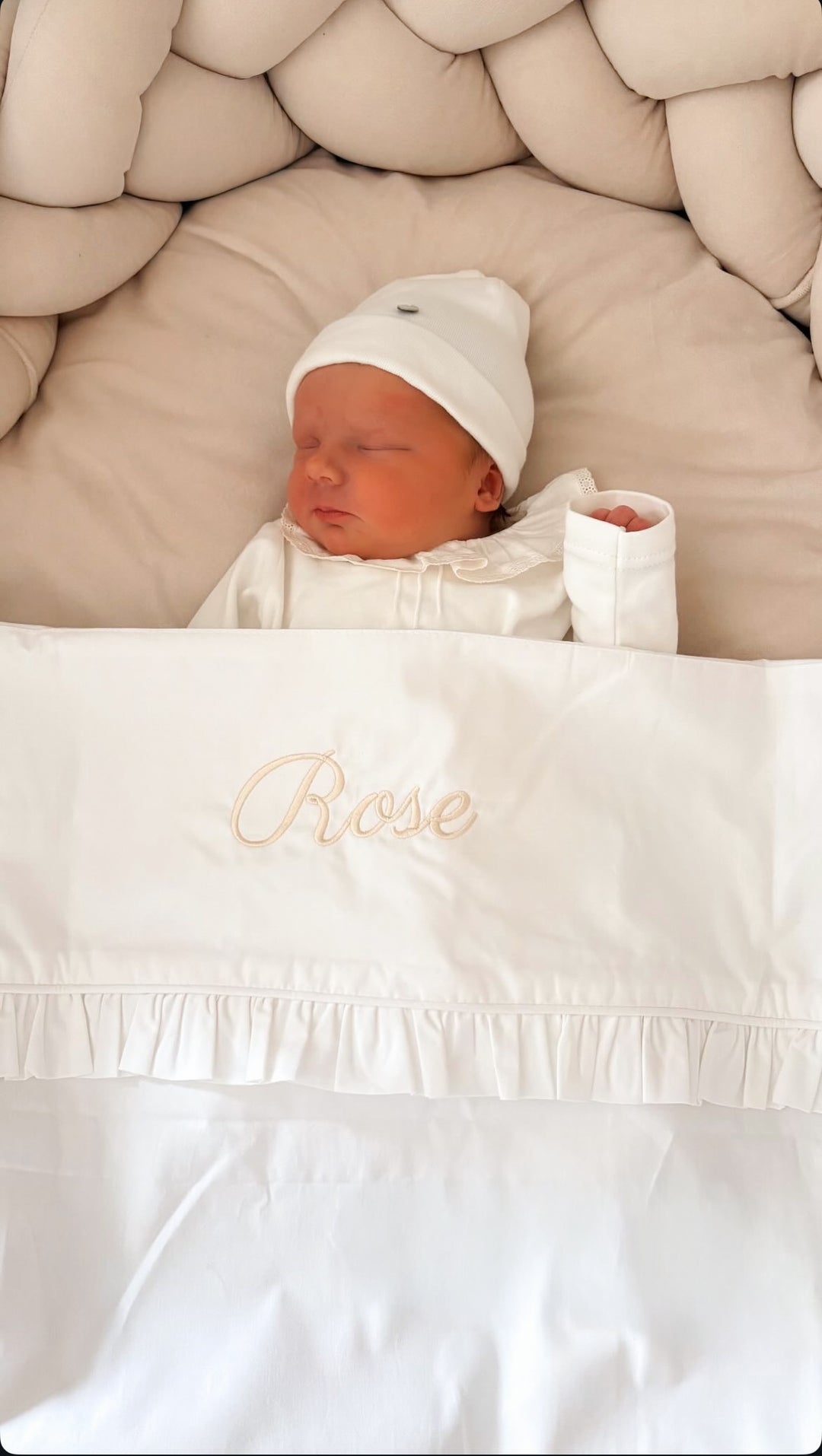 Ledikantlaken Parisian met ruche - Poetree Kids