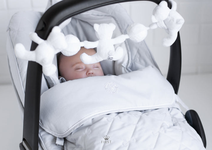 Wagenspanner met beertjes (wit) - First (My First Collection)