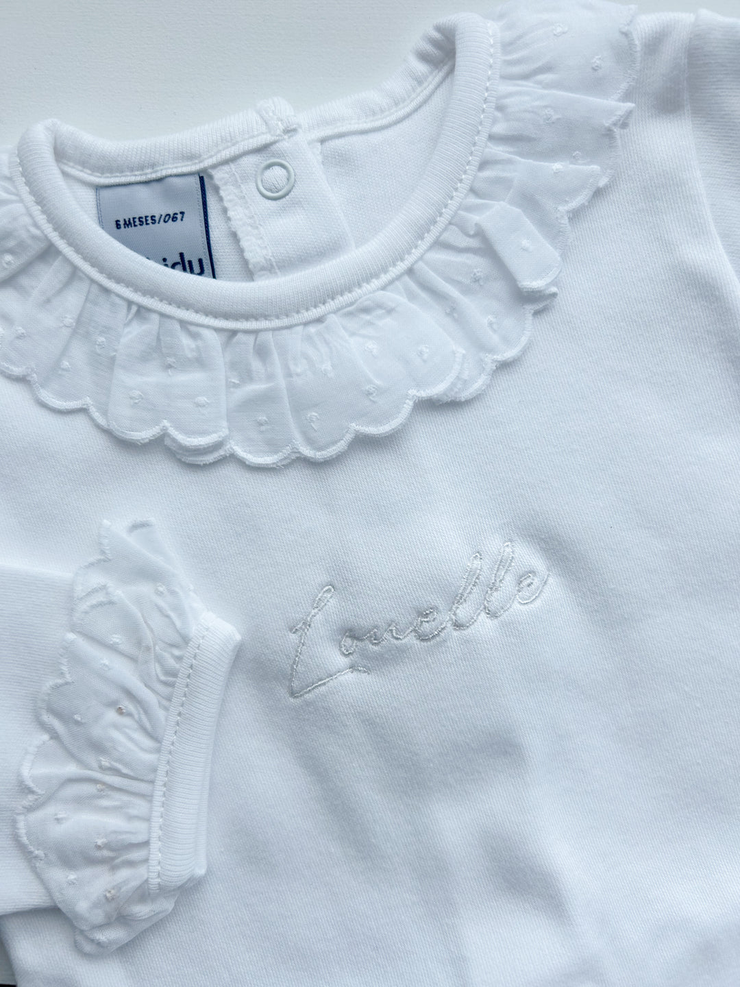 Romper Popeline kraagje & manchetten - Babidu