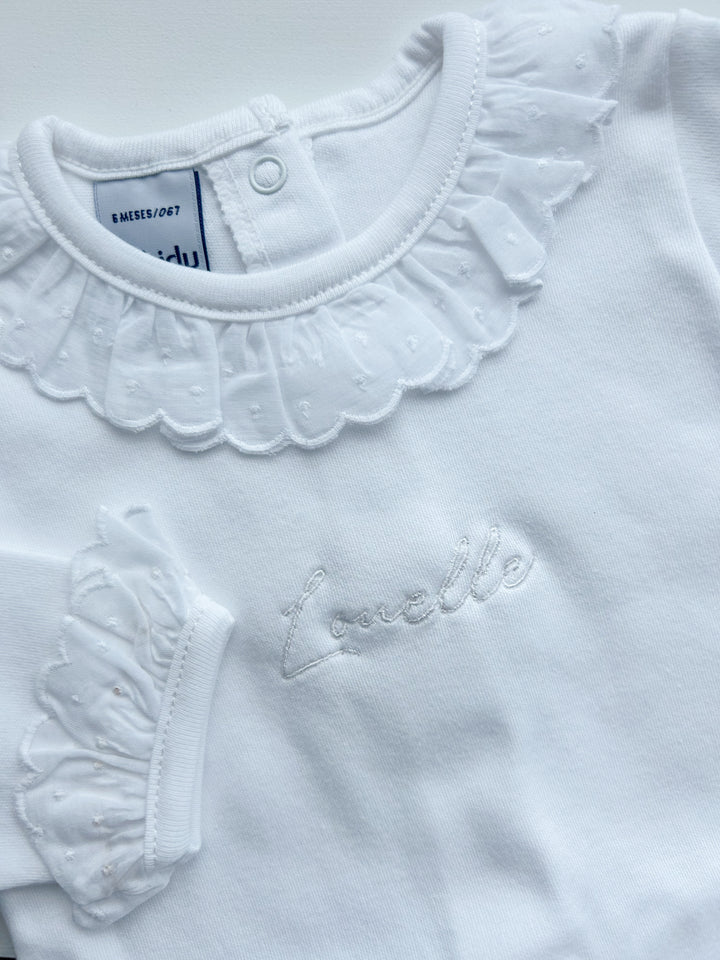 Romper Popeline kraagje & manchetten - Babidu