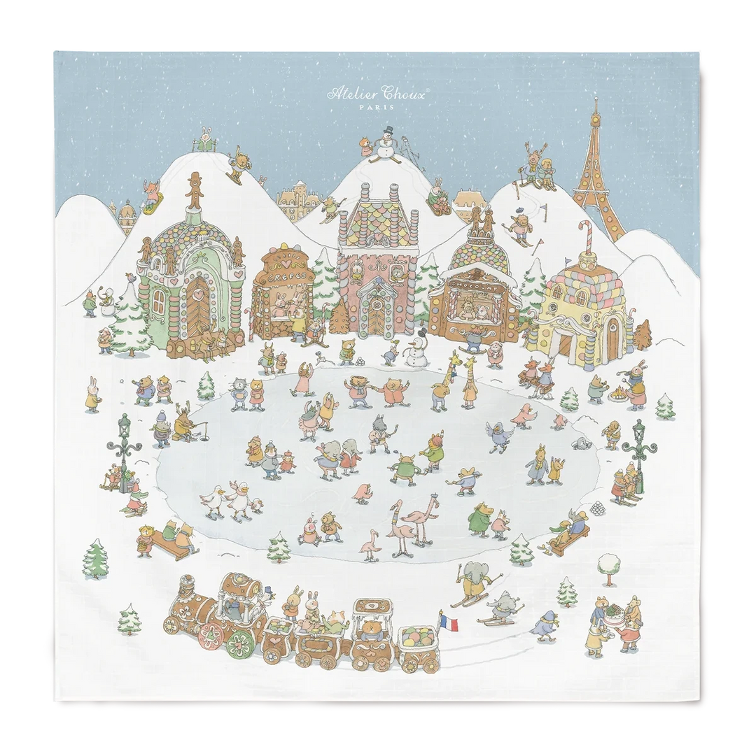 winter wonderland hydrofiele doek van atelier choux