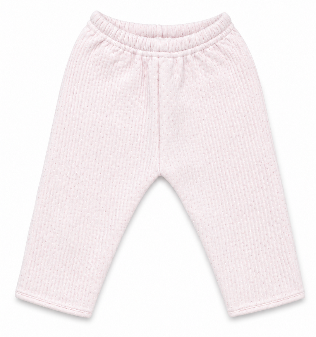 Baby Gi babybroekje lichtroze van zachte katoen met subtiele structuur voor baby's.