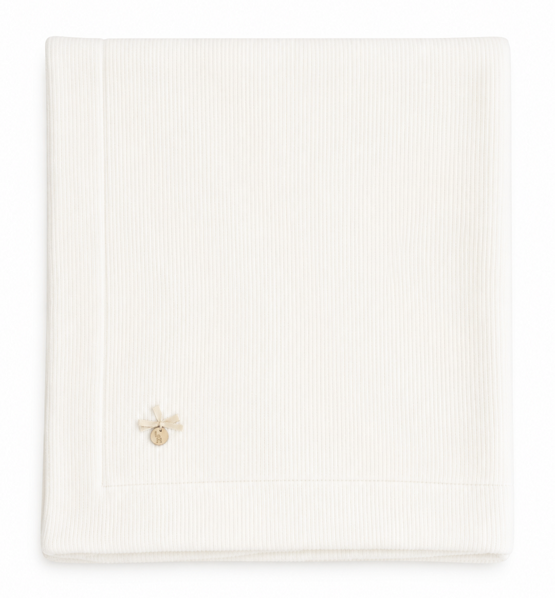 Baby Gi fijn gebreide babydeken offwhite met warme Chamonix voering