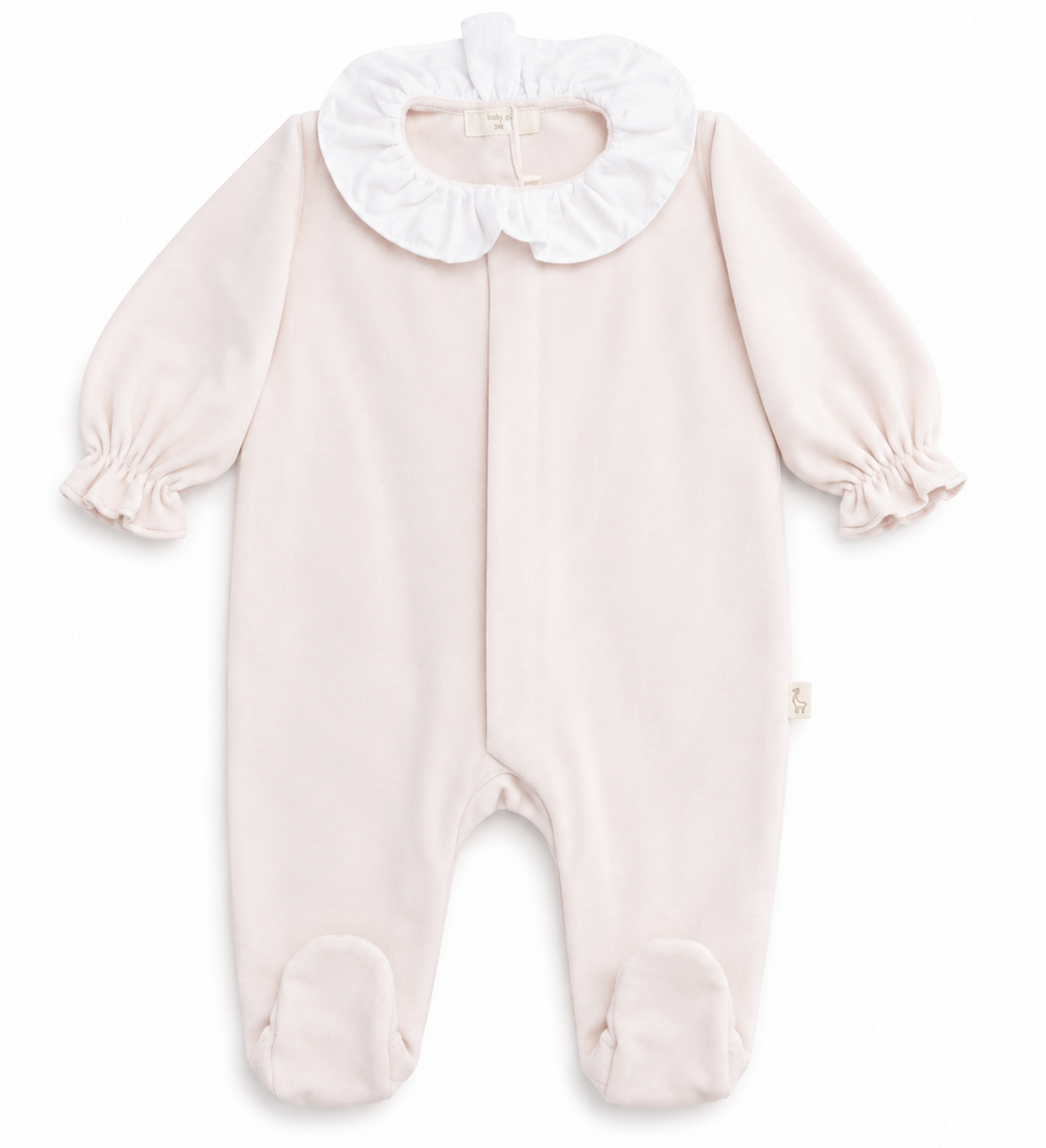 Baby Gi Peach Pink meisjes babypakje met witte kraag