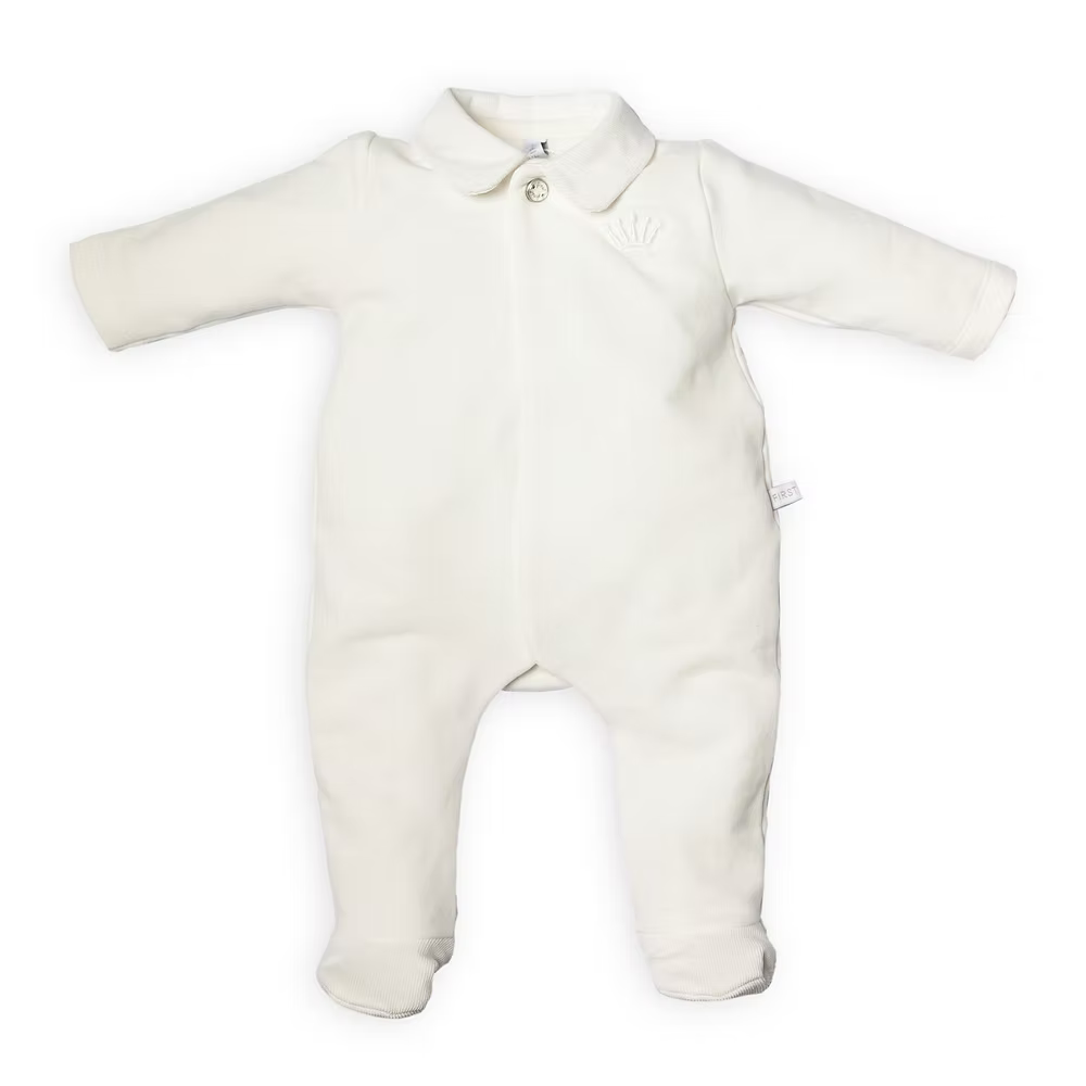 Boxpakje met faux fur teddy in offwhite van het merk First (My First Collection)