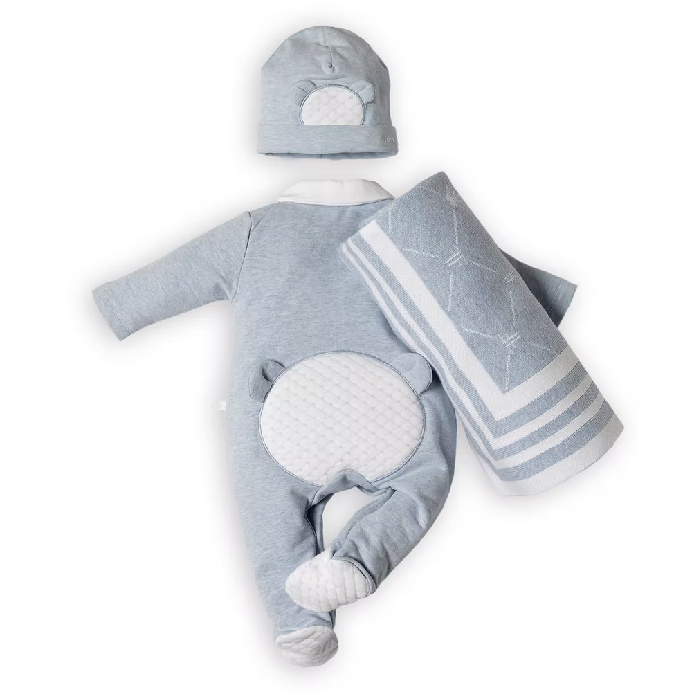 Babypakje Oslo Teddybear (lichtblauw) - First (My First Collection)