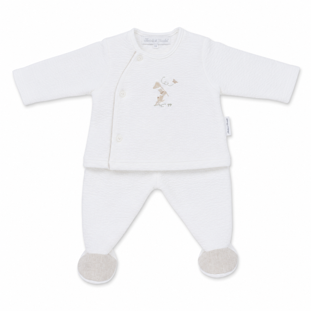 Garden party natural babypakje tweedlig van theophile et patachou