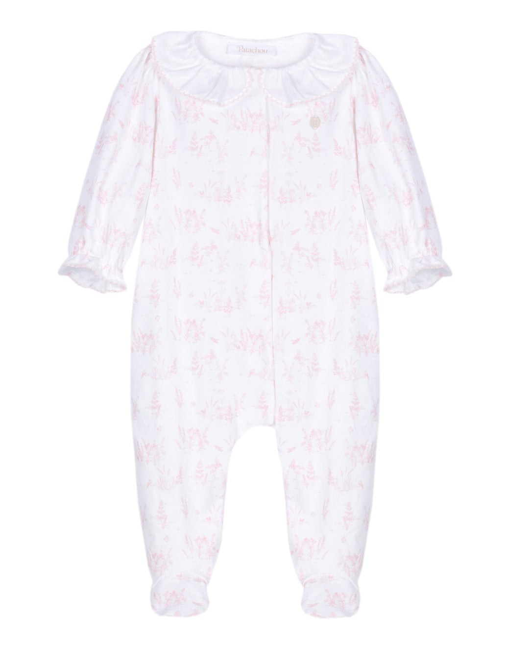 Patachou babypaje met botanische Toile de Jouy print