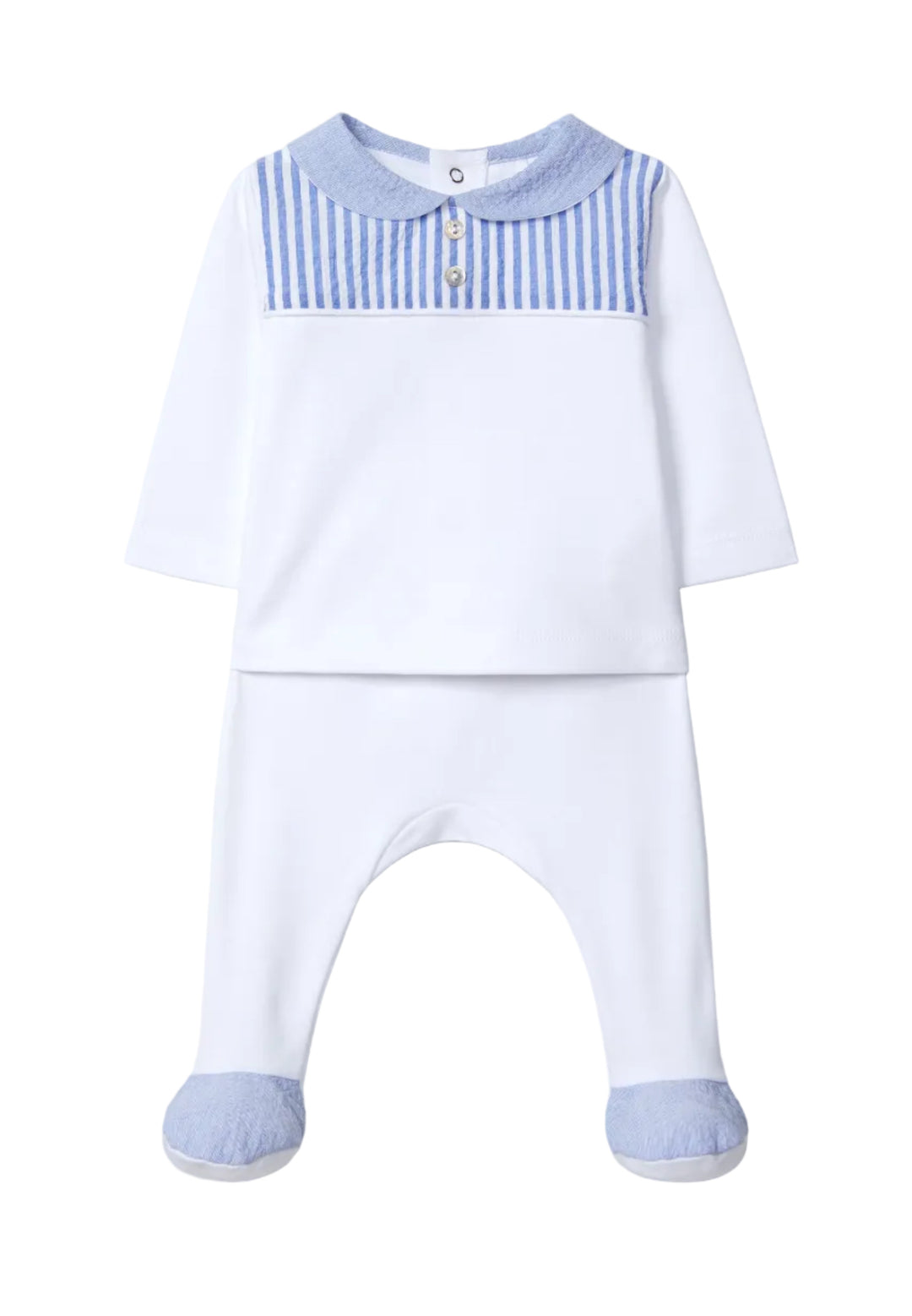 2-delig babypakje met seersucker stof Laranjinha