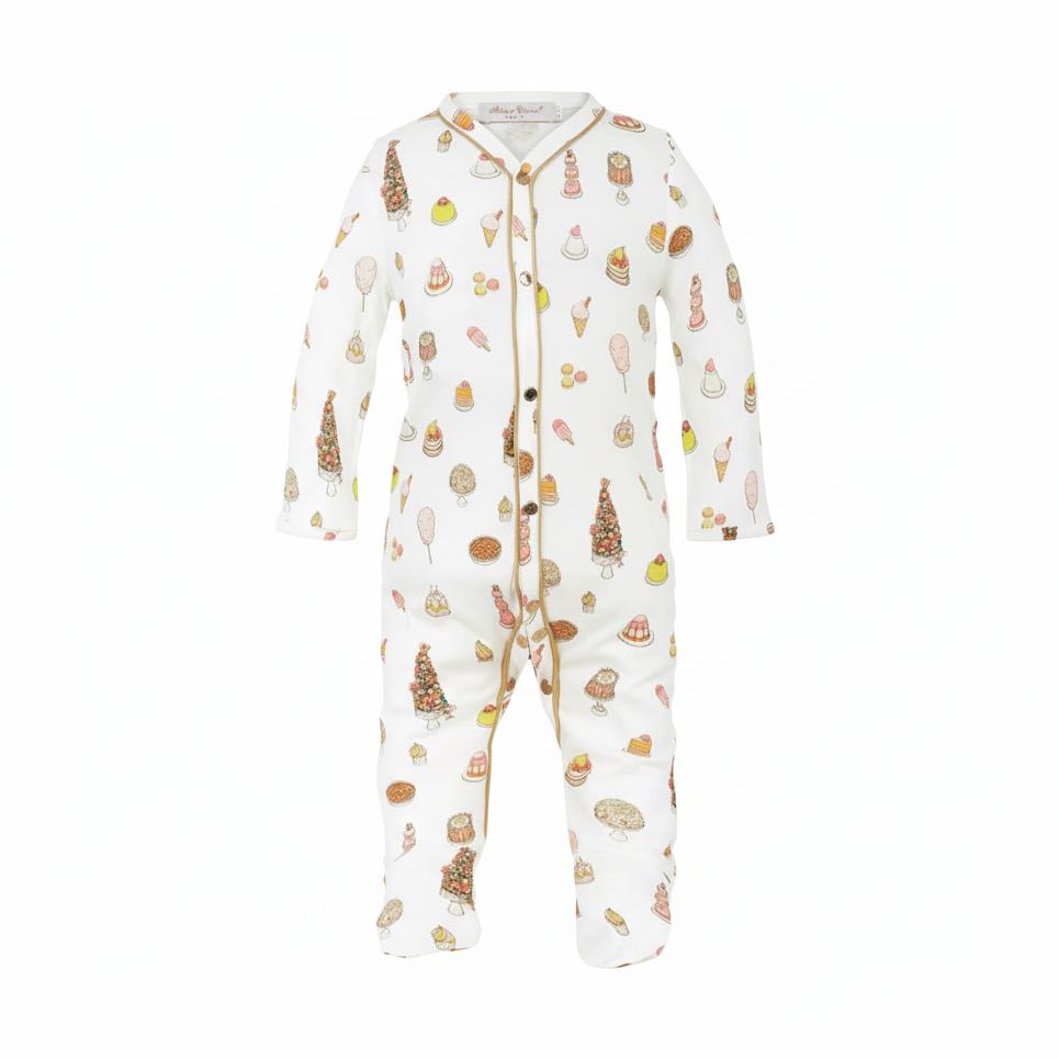 Babypakje met taartjes en macaron print van het merk Atelier Choux