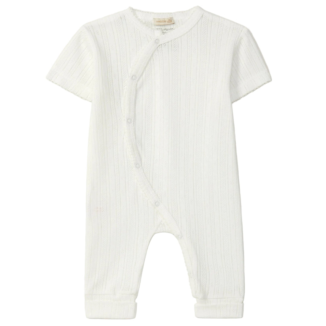 Ajour babypakje met korte mouwtjes zomerpakje van wedoble 