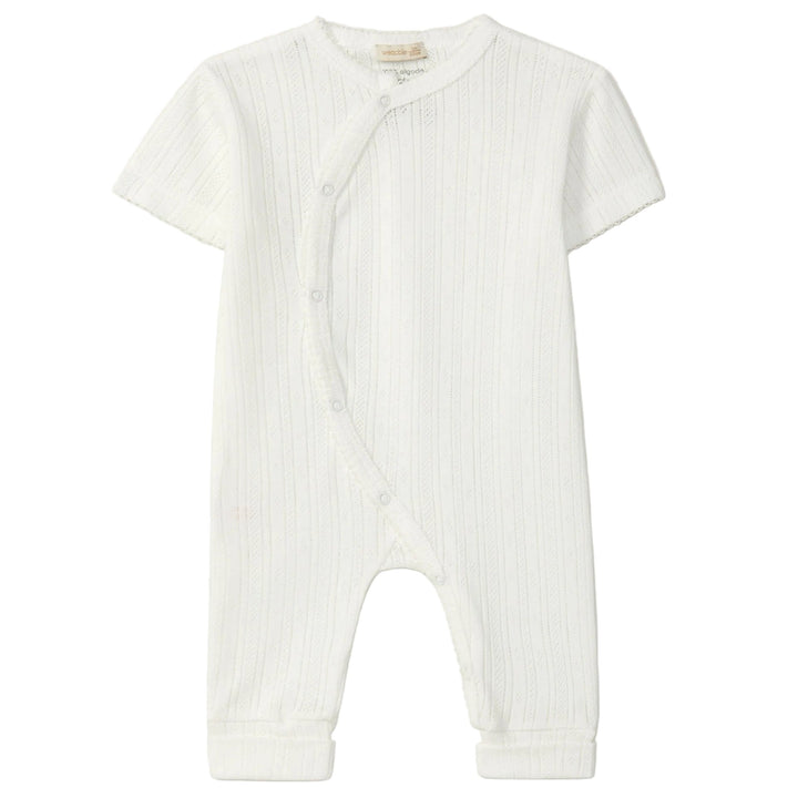 Ajour babypakje met korte mouwtjes zomerpakje van wedoble 