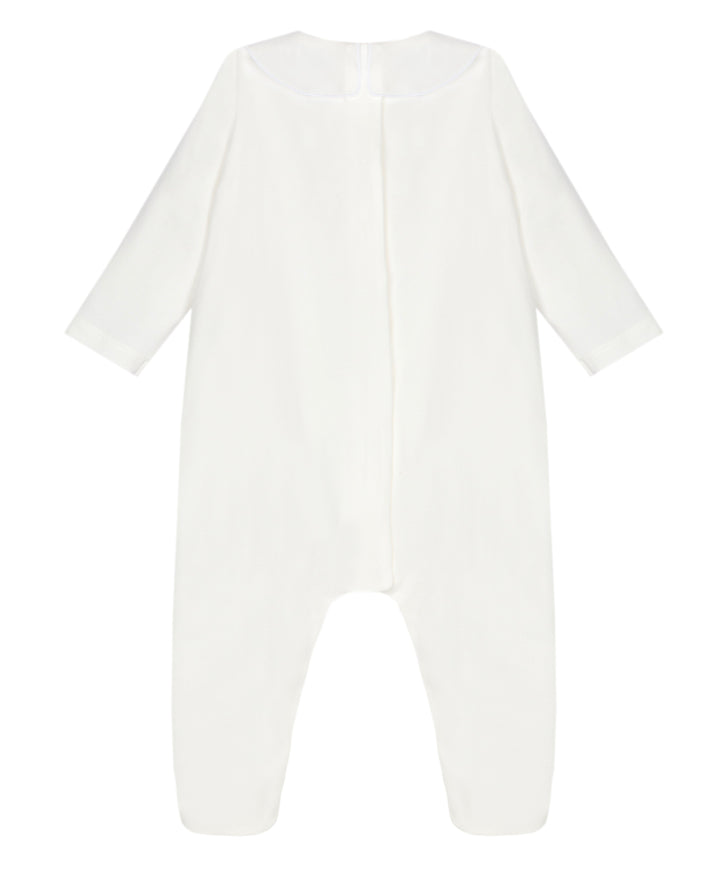 Achterkant van uniseks babypakje met beertjes van Patachou