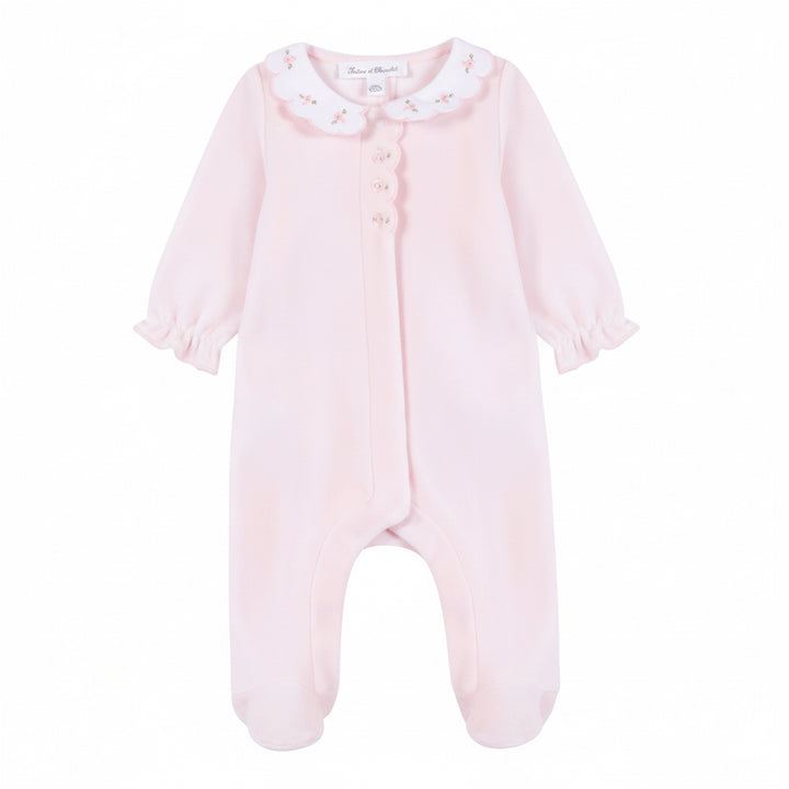 Pale Pink babypakje met geborduurde bloemetjes van Tartine et Chocolat