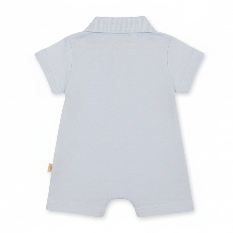 shortie met korte mouwtjes en pijpjes in lichtblauw van baby gi 