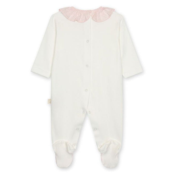 achterkant van babypakje met plumenti streepkraag van baby gi 