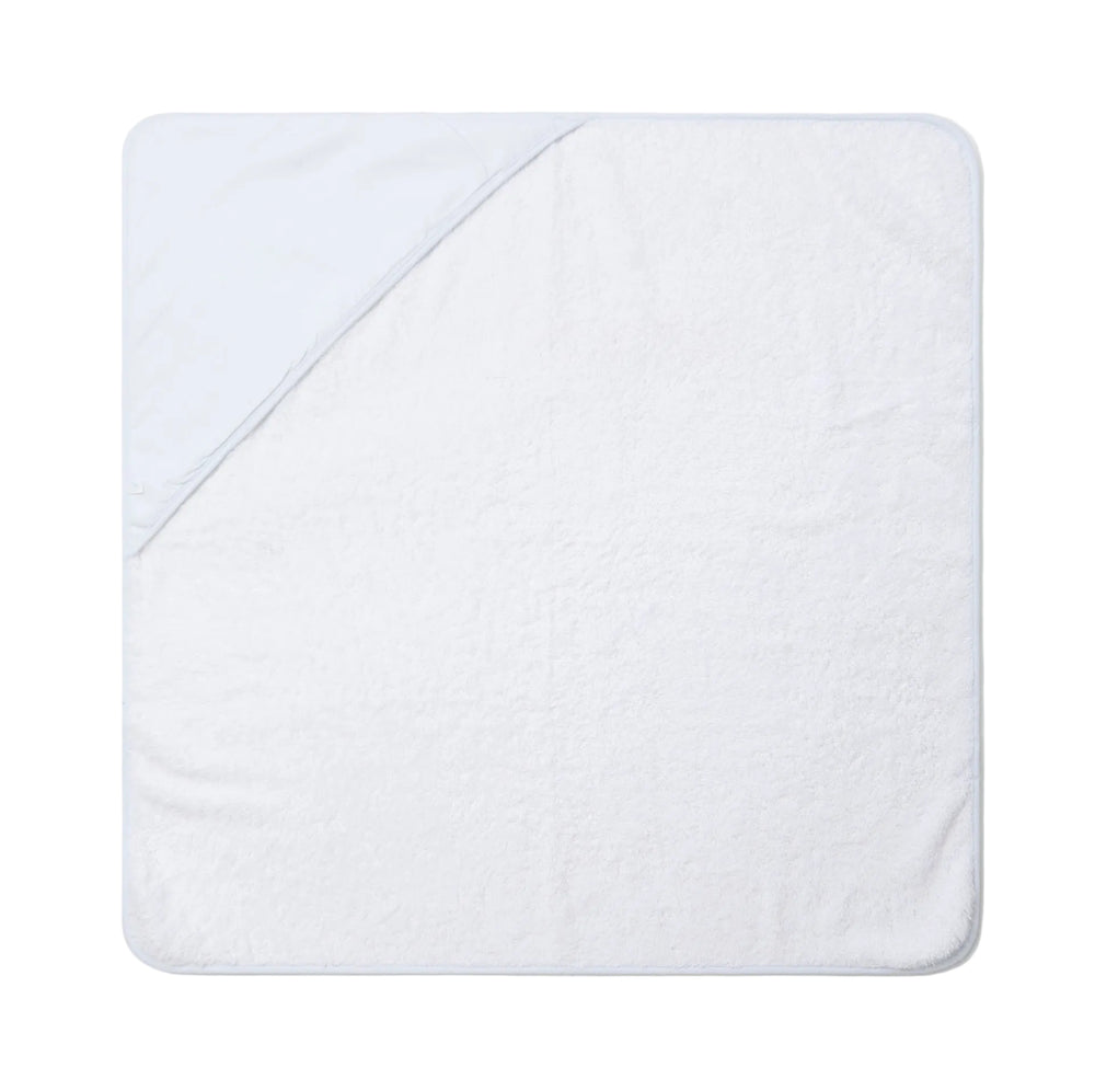 grote badcape met lichtblauwe streep print van het merk Laranjinha