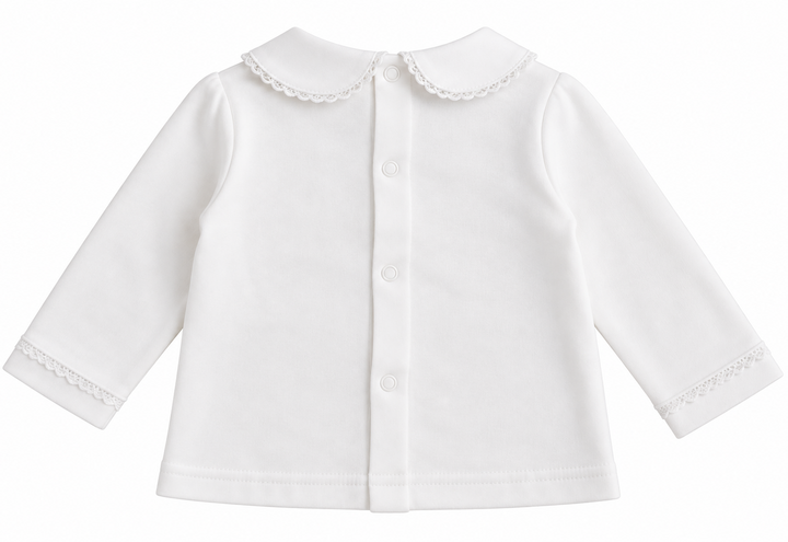 Basic Winter Shirt met Peter Pan Kraag