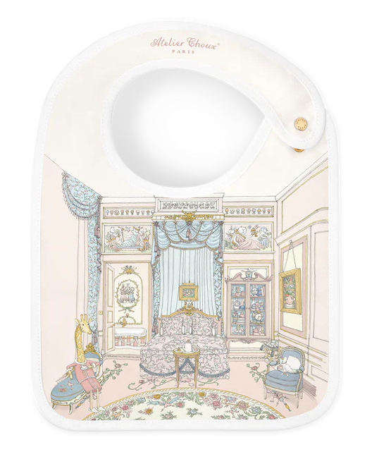 Atelier Choux French Bedroom slabber met romantische slaapkamer illustratie