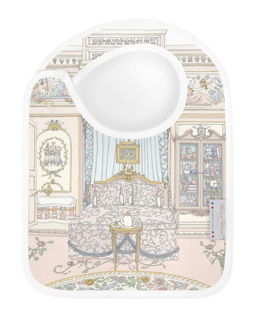 Achterzijde van Atelier Choux French Bedroom bib