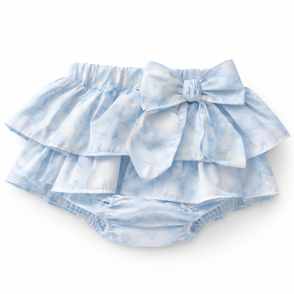 Puro mimo bloomer met lichtblauwe bloemen print 