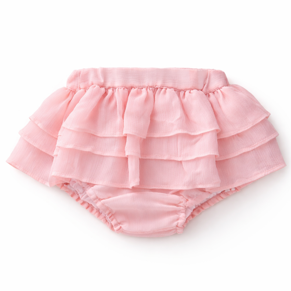 lichtroze bloomer met ruffles van Puro Mimo