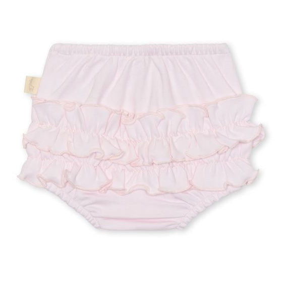 Luierbroekje met ruches in lichtroze katoen van baby Gi 