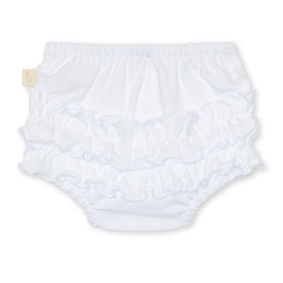 Wit luierbroekje met ruches van het merk Baby Gi 