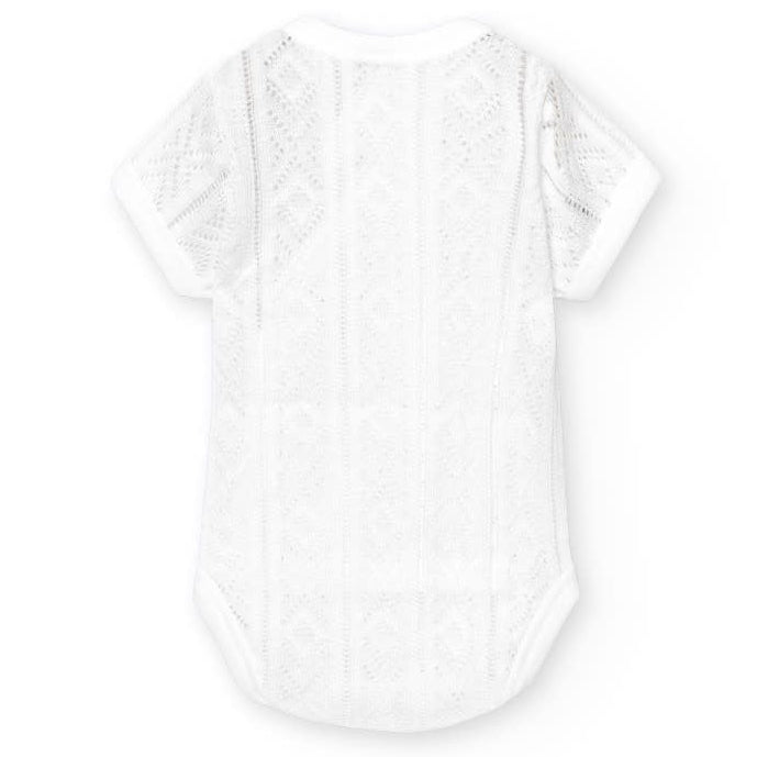 achterkant van de perle gehaakte romper van Babidu 