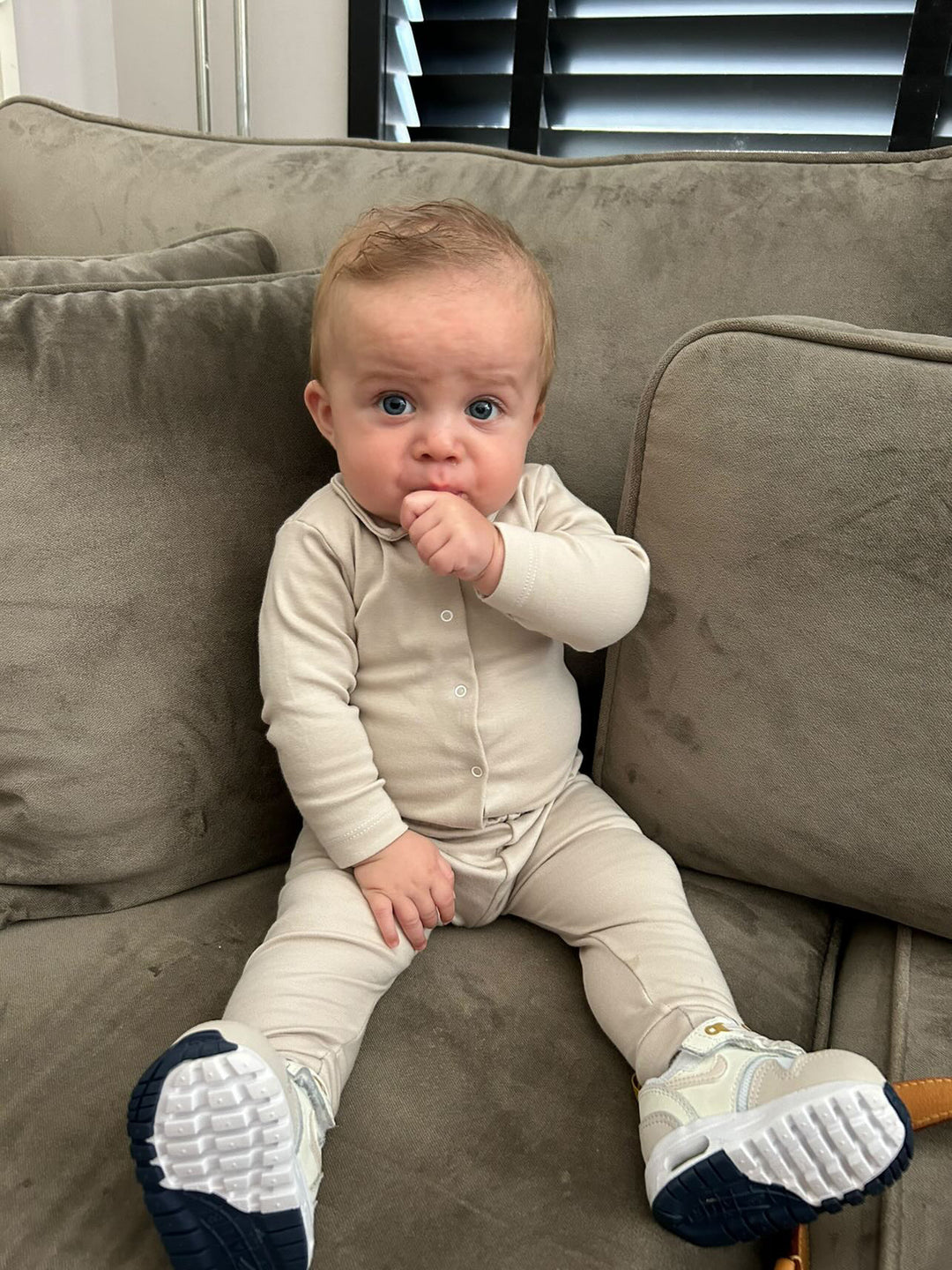 fijn basis broekje gecombineerd met romper van het Spaanse merk babidu 