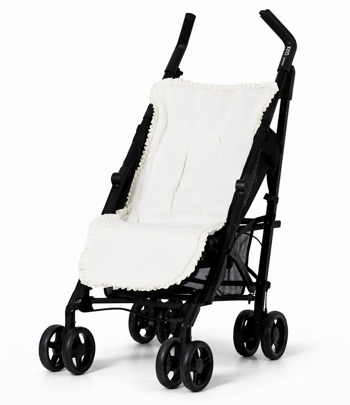 Beige buggyhoes in pique katoenen stof 