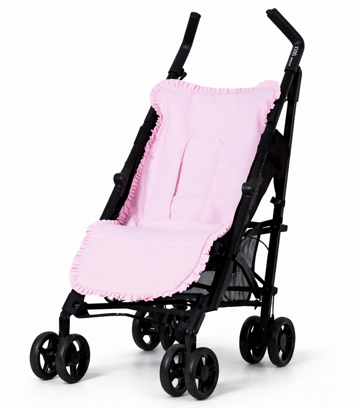 lichtroze buggyhoes in pique katoenen stof 