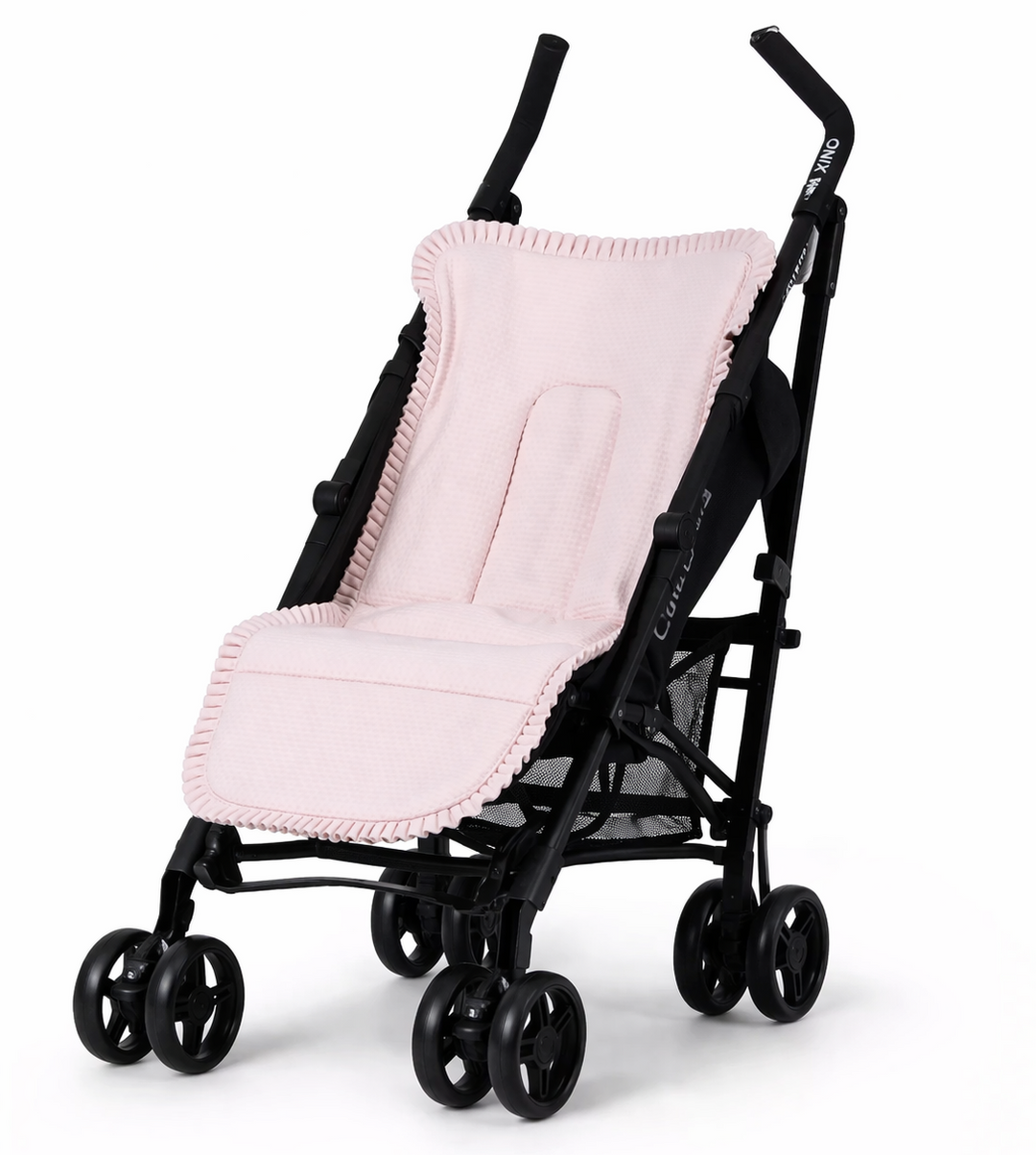 oudroze buggyhoes in piqué katoenen stof 