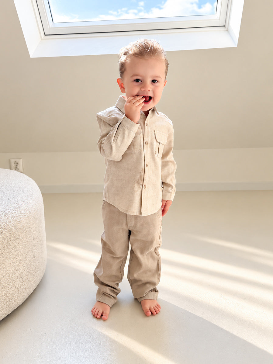Martin Aranda chino broekje beige | 100% katoen