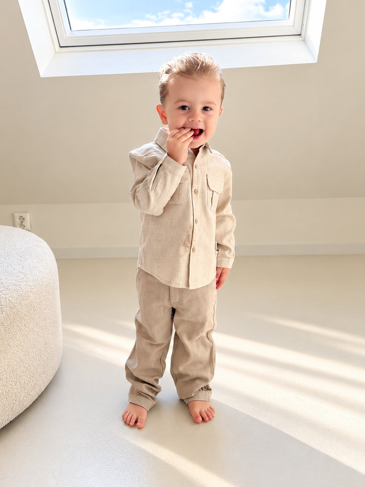 Martin Aranda chino broekje beige | 100% katoen