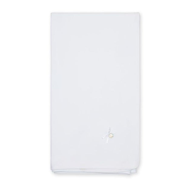 Wit babydekentje van katoen Baby Gi