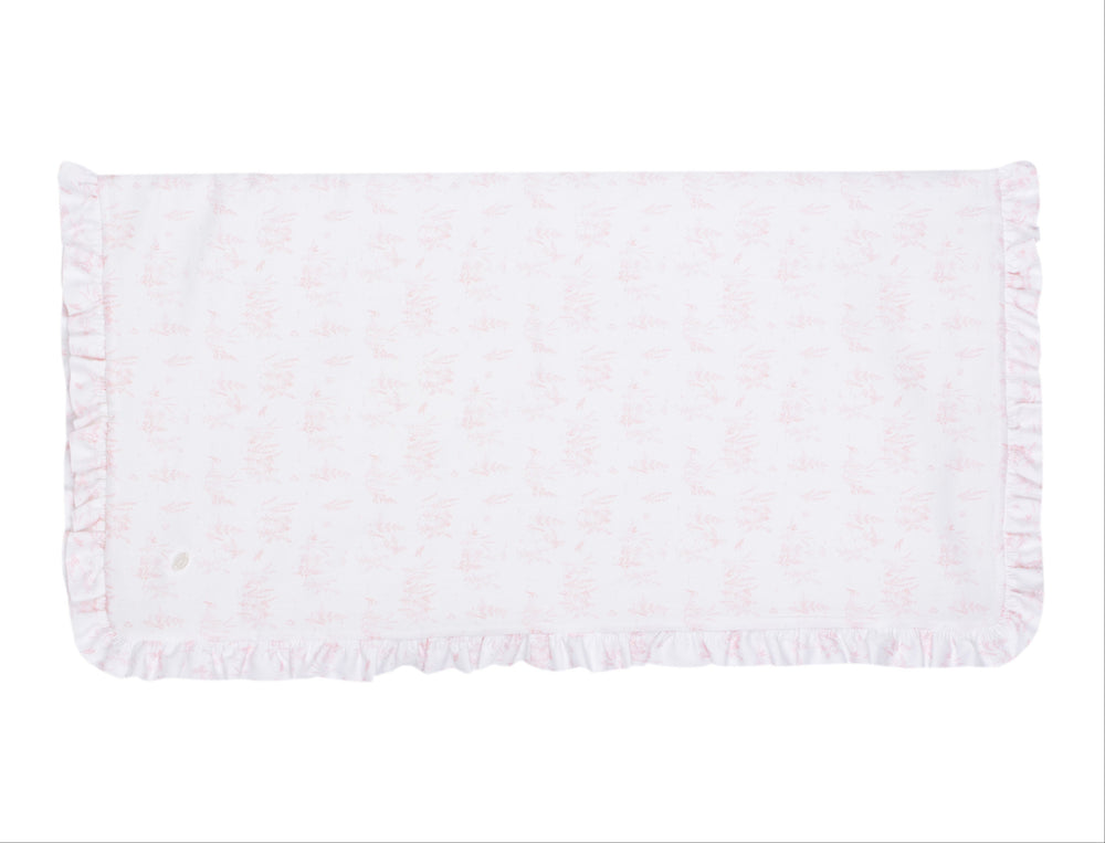 Luxe Patachou babydeken met rucherand en verfijnde afwerking