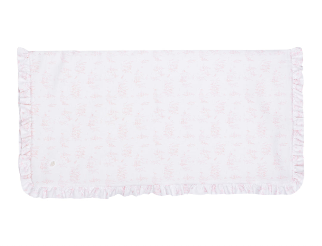 Luxe Patachou babydeken met rucherand en verfijnde afwerking