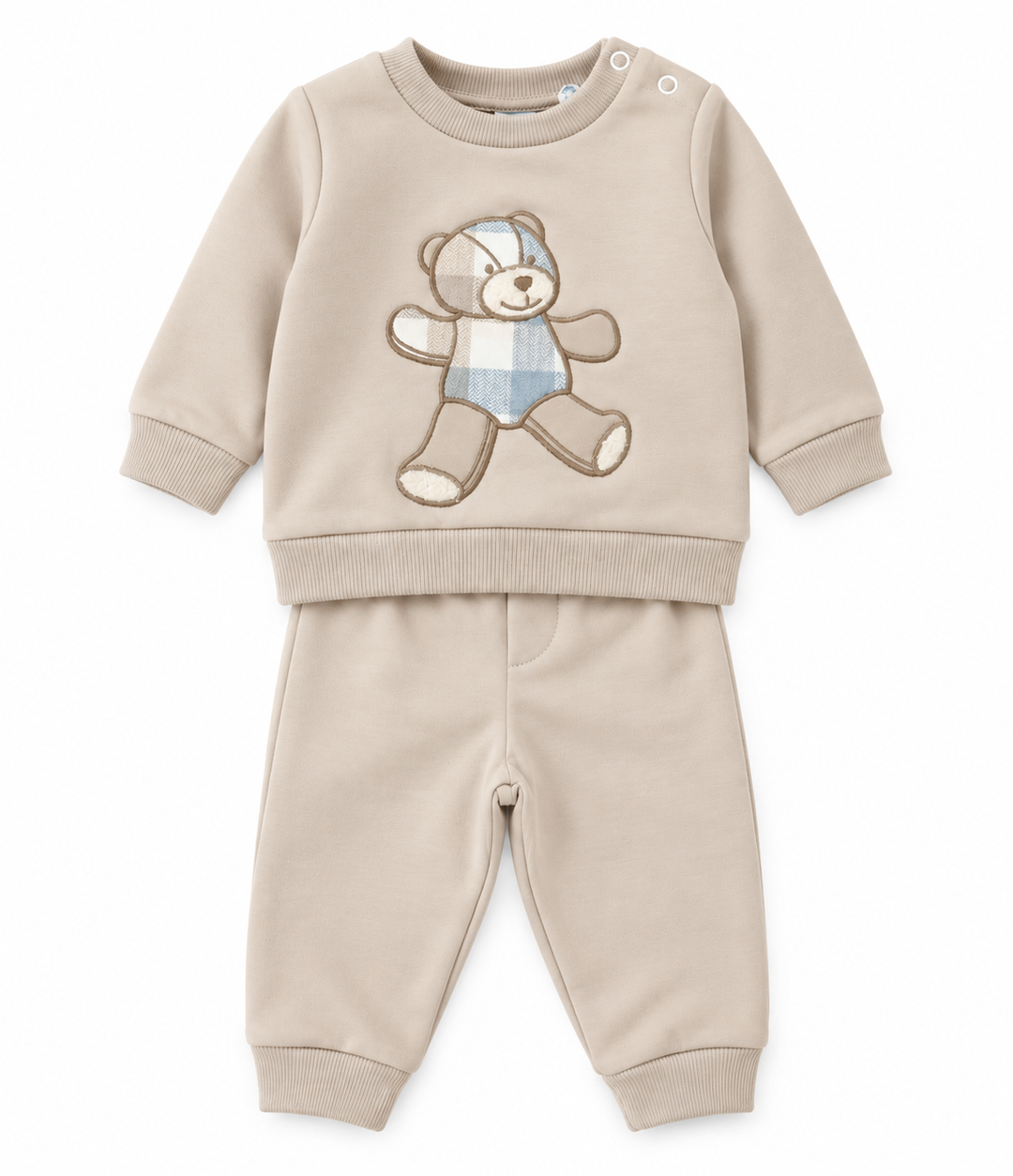 joggingpak met geruiten teddybeer met 