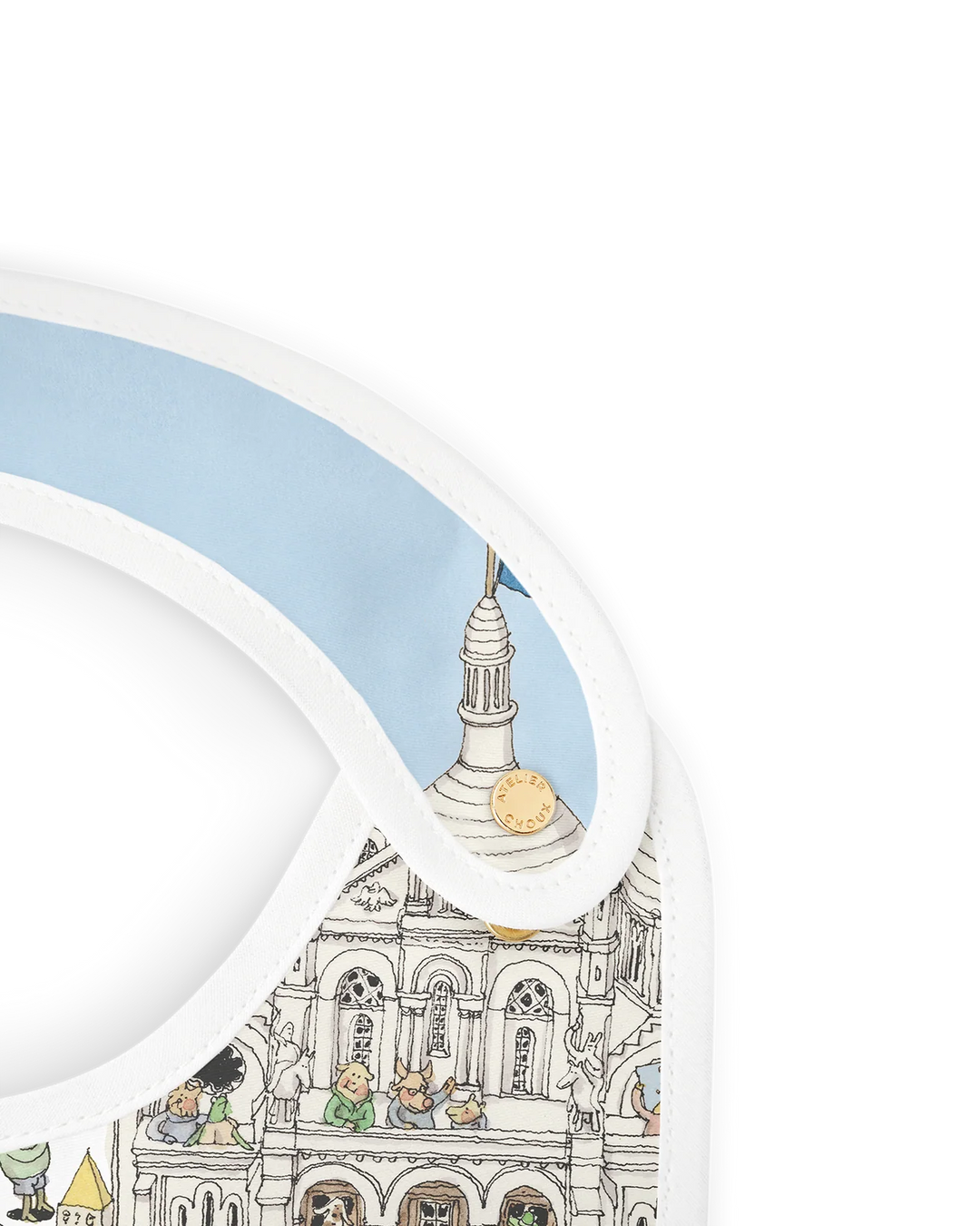 Atelier Choux Paris bib als exclusief kraamcadeau