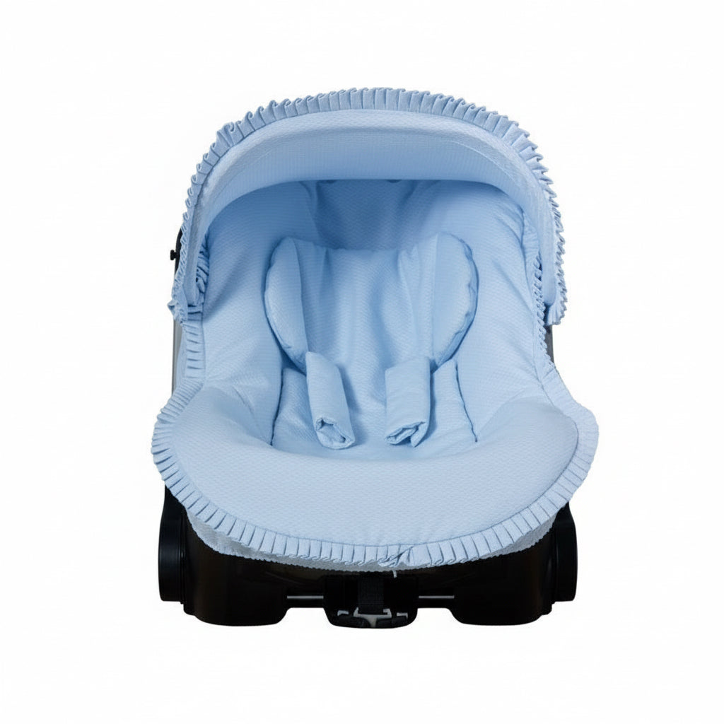 Lichtblauwe pique Doona cover