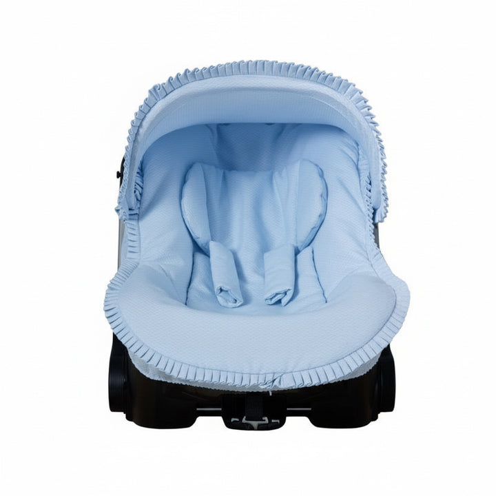 Lichtblauwe pique Doona cover