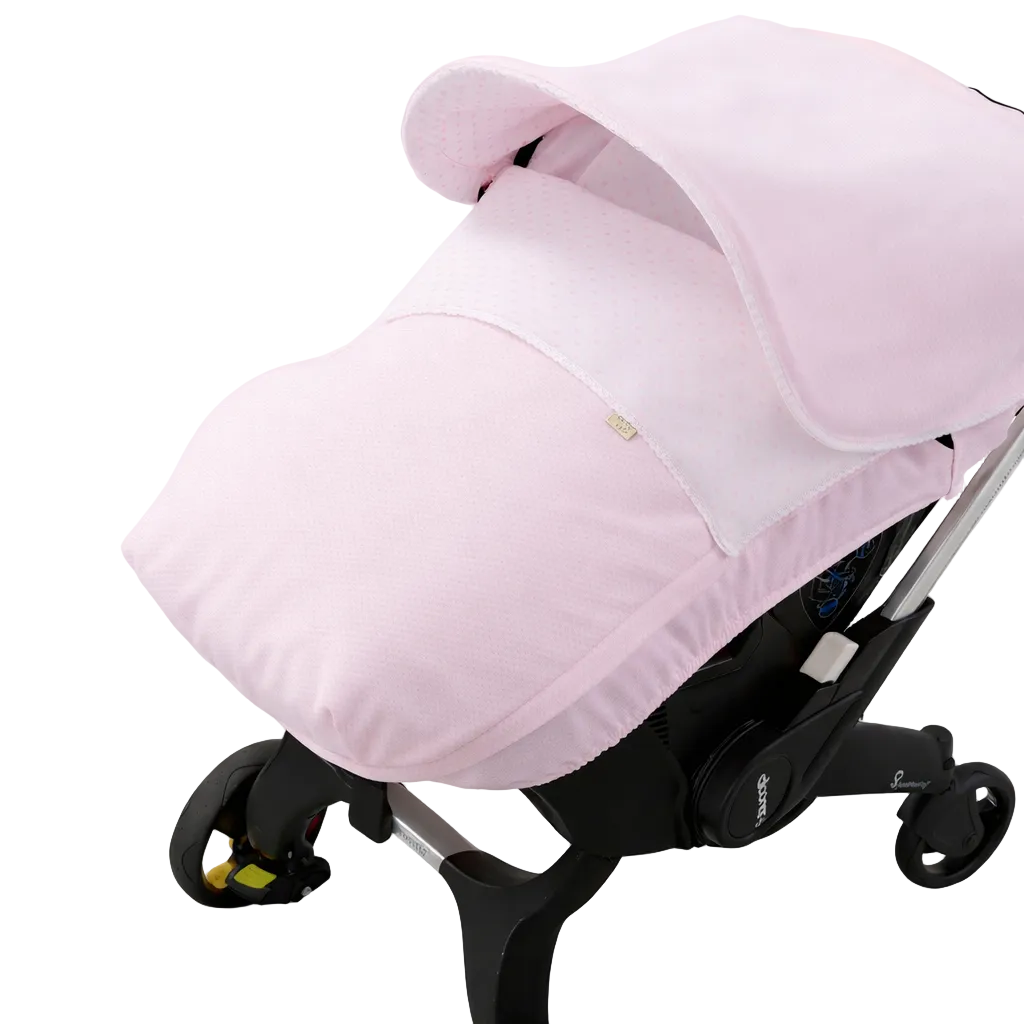 babyroze doona cover in plumenti stof 