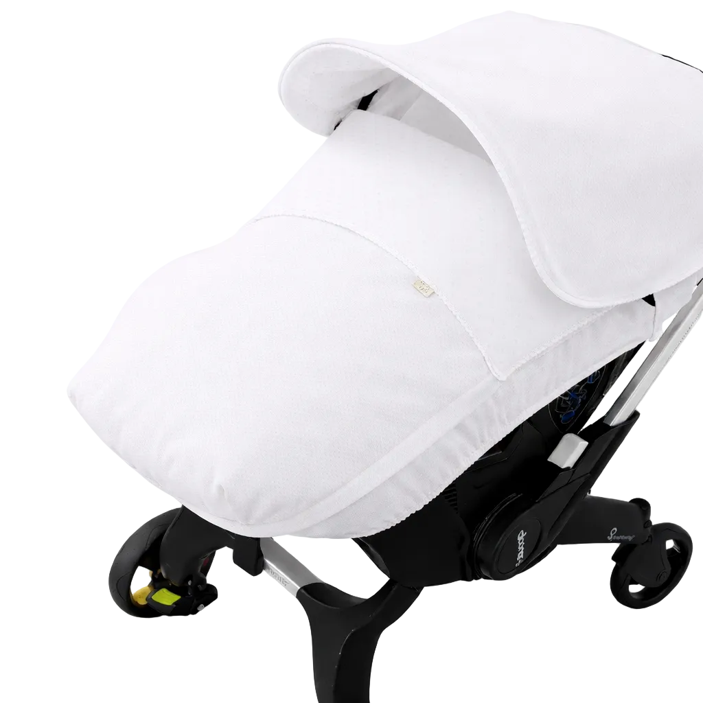 witte pluementi en pique katoenen donna cover 